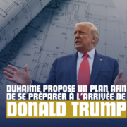 Communiqué image DUHAIME PROPOSE UN PLAN AFIN DE SE PRÉPARER À L’ARRIVÉE DE DONALD TRUMP