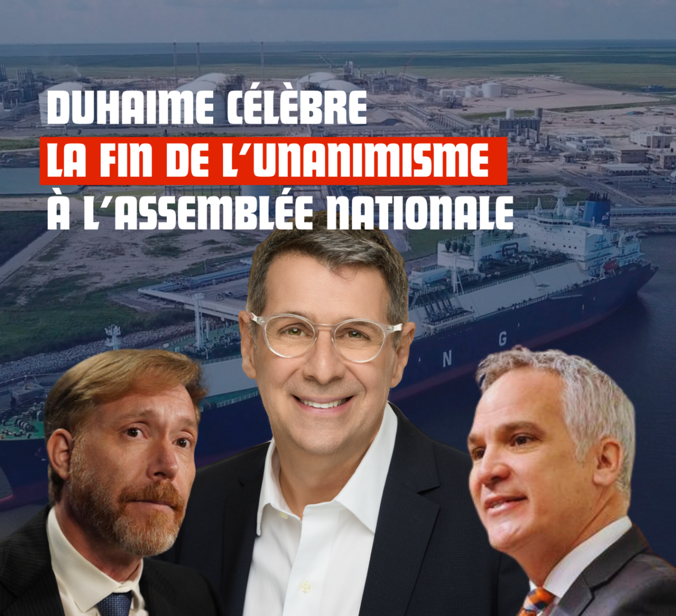 Communiqué image DUHAIME CÉLÈBRE LA FIN DE L’UNANIMISME À L’ASSEMBLÉE NATIONALE