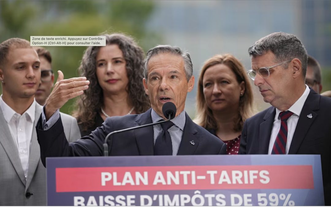 Éric Duhaime propose une baisse d’impôt de 59 % pour les entreprises