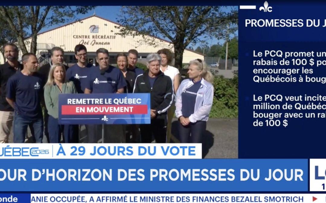 Duhaime veut offrir un rabais de 100$ par an pour favoriser l&rsquo;activité physique